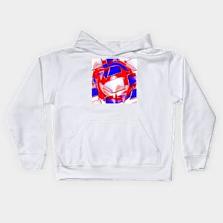 Red, blue, white and purple Kids Hoodie